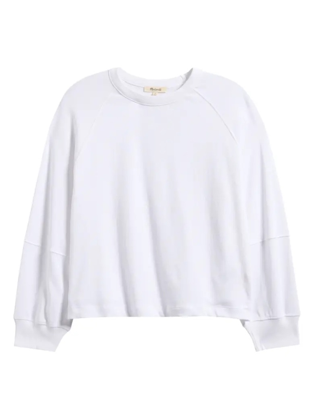 Madewell Relaxed Long-Sleeve Raglan Tee Boxy Fit Sweatshirt Relaxed